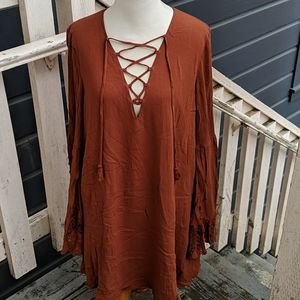 F21 Long-sleeve Dress, size L